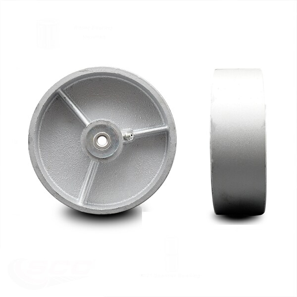 SCC-5" Semi Steel Cast Iron Wheel Only w/Roller Bearing -1/2" Bore-1000 lbs Cpty